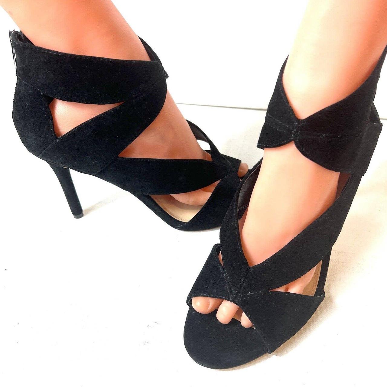 Vince camuto black sandals on sale heels