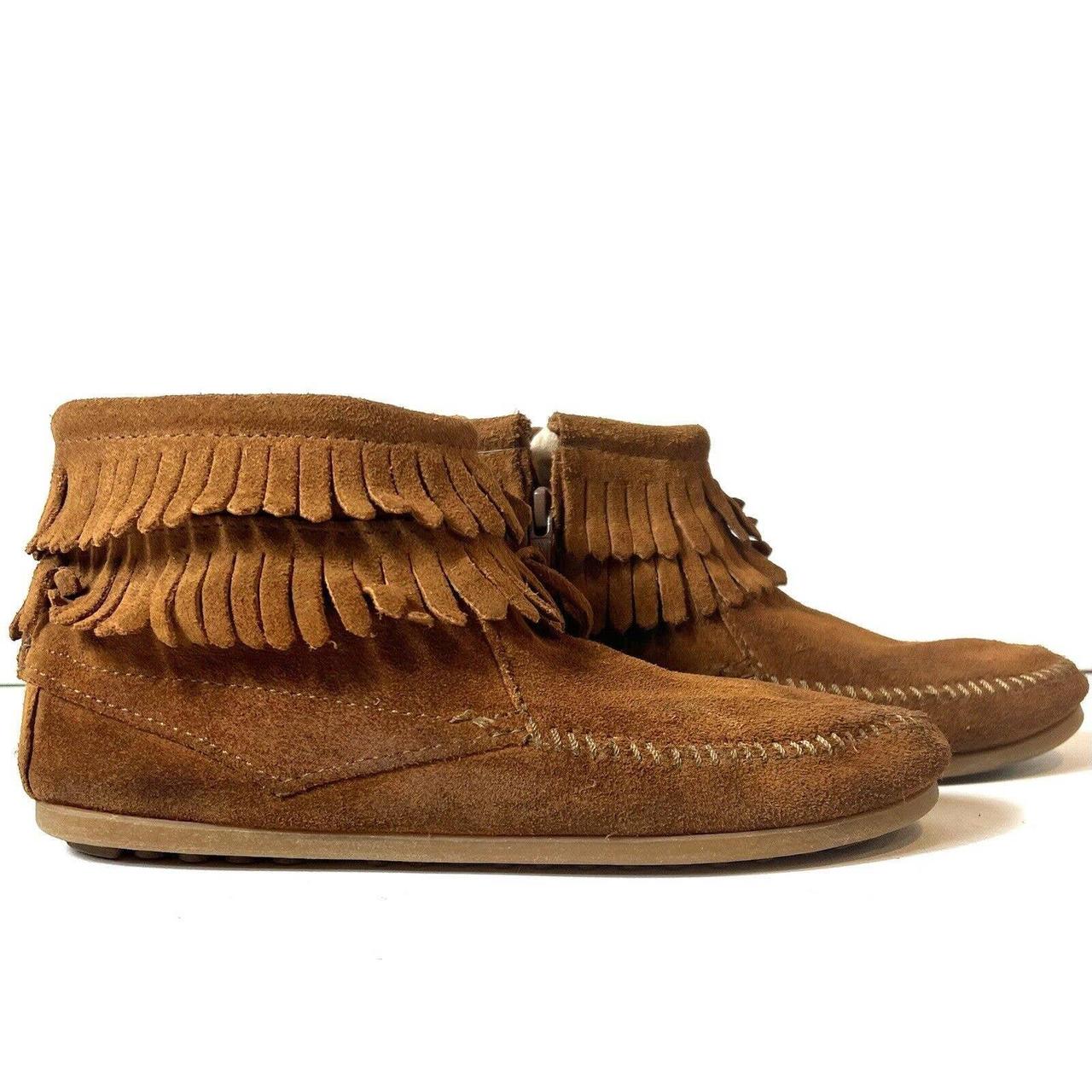 Toddler minnetonka outlet double fringe boots