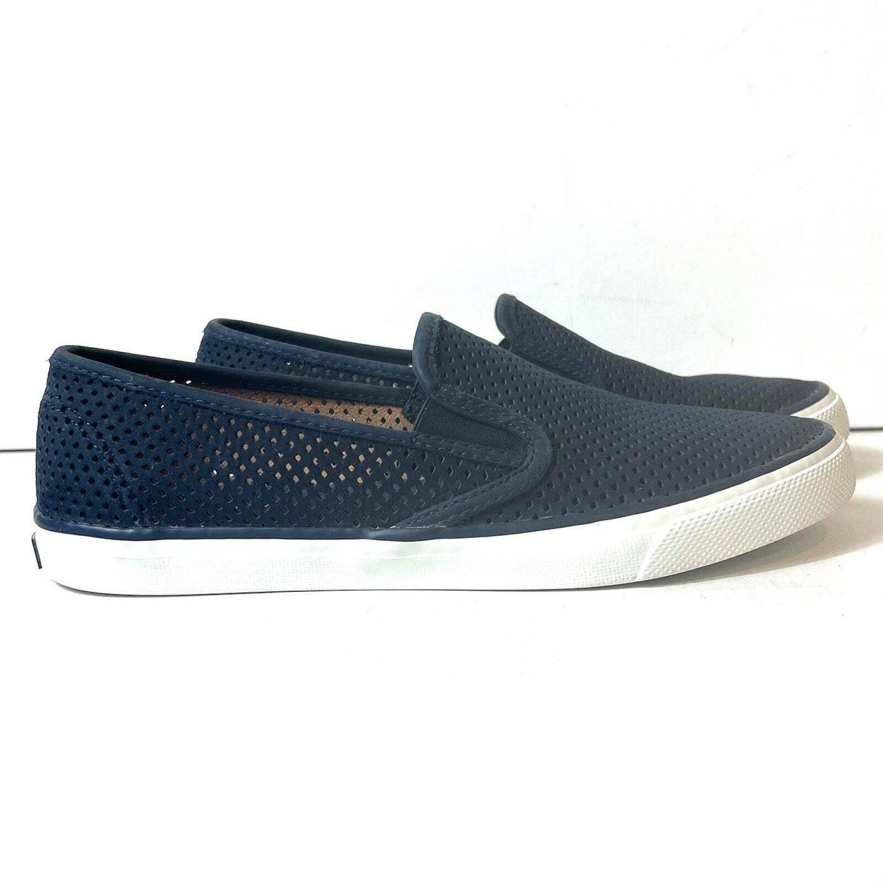 Grey Women's Seaside Perforated Varsity Sneaker Sperry