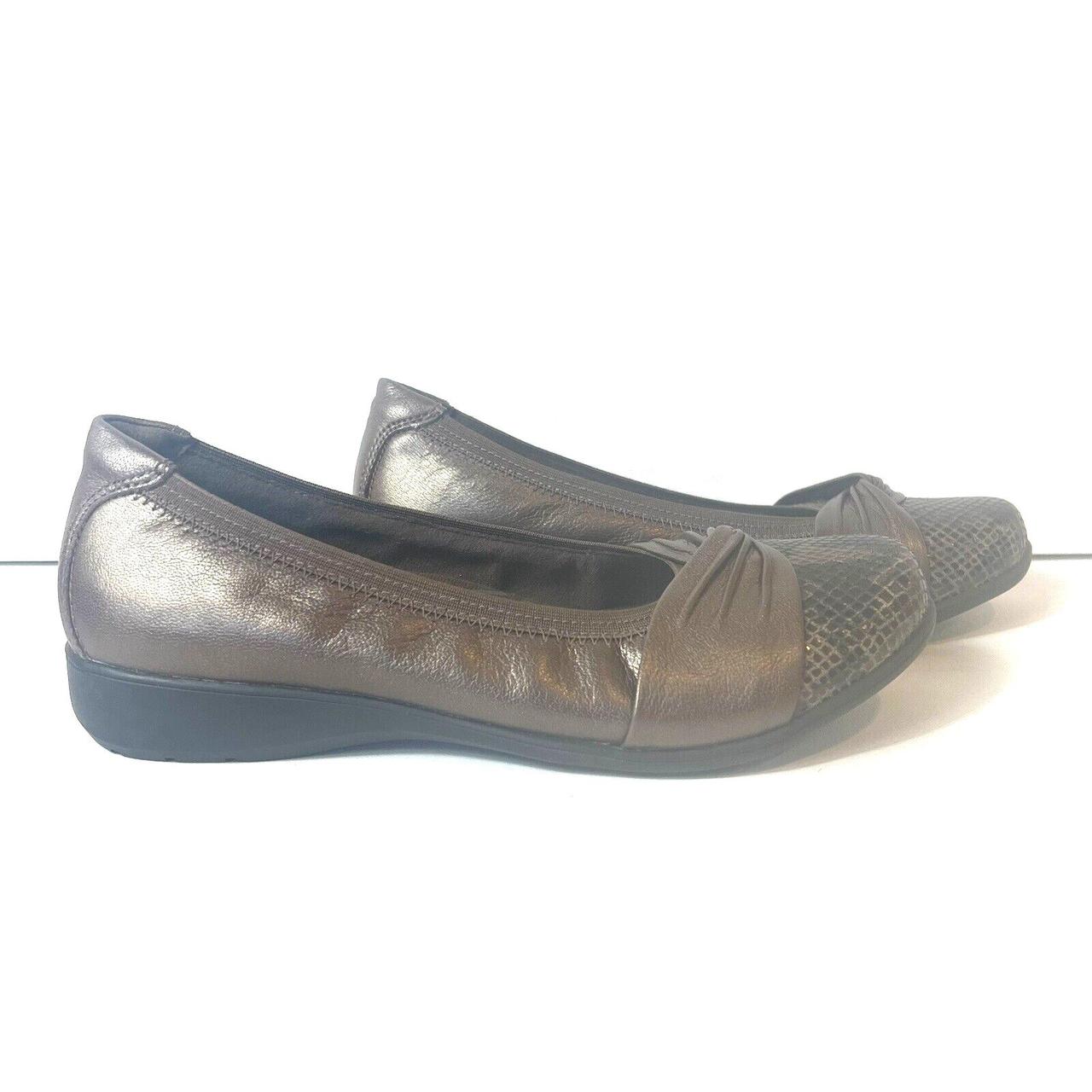 Aravon By New Balance Brown Leather Slip On Depop