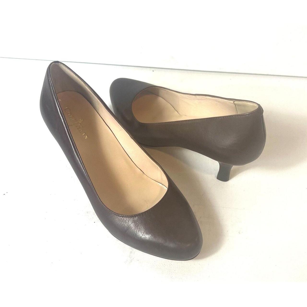 Cole Haan Classic Brown Leather Women's Size 5B Slip... - Depop