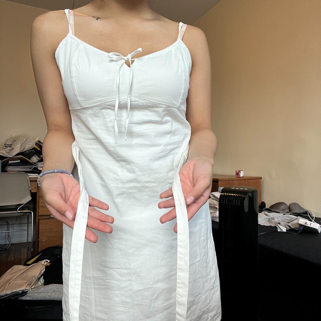 Brandy Melville Women's White Dress Depop