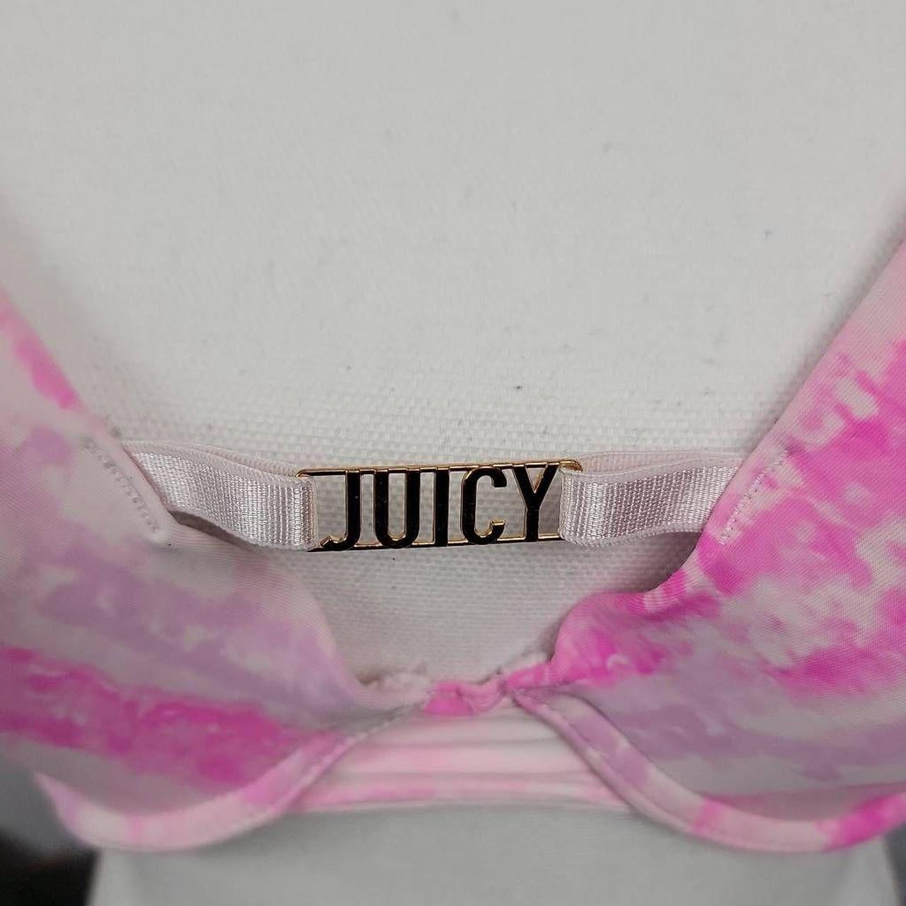 JUICY COUTURE Pink Tie-dyed Bra