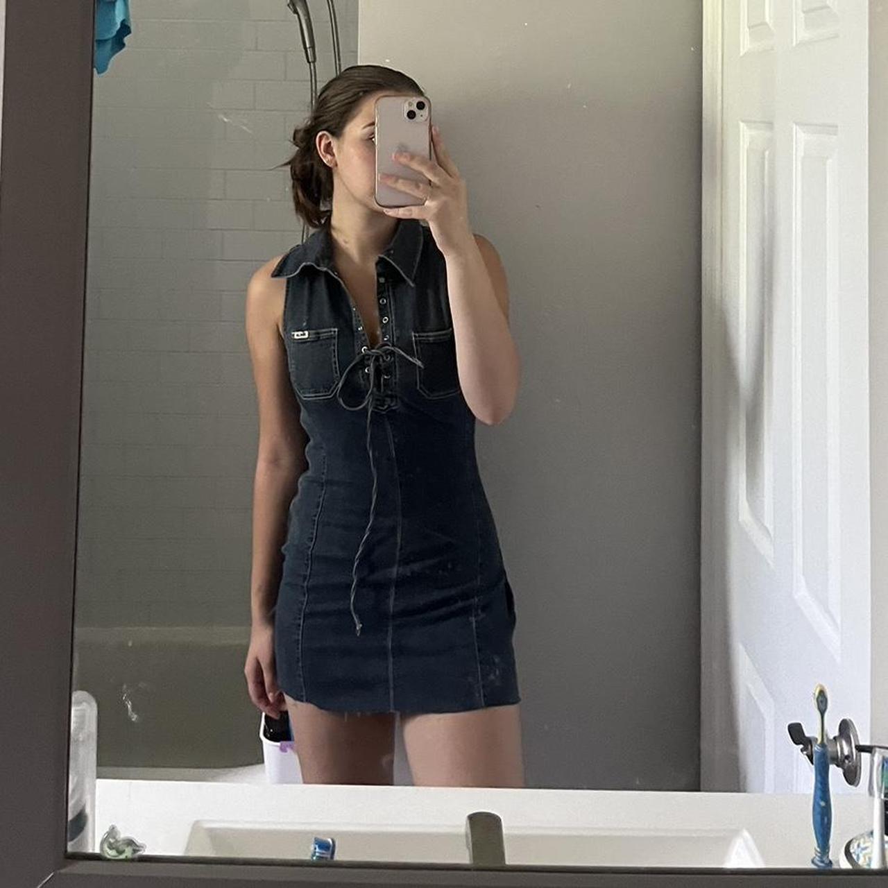 Jennyfer Women's Navy and Blue Dress (2)