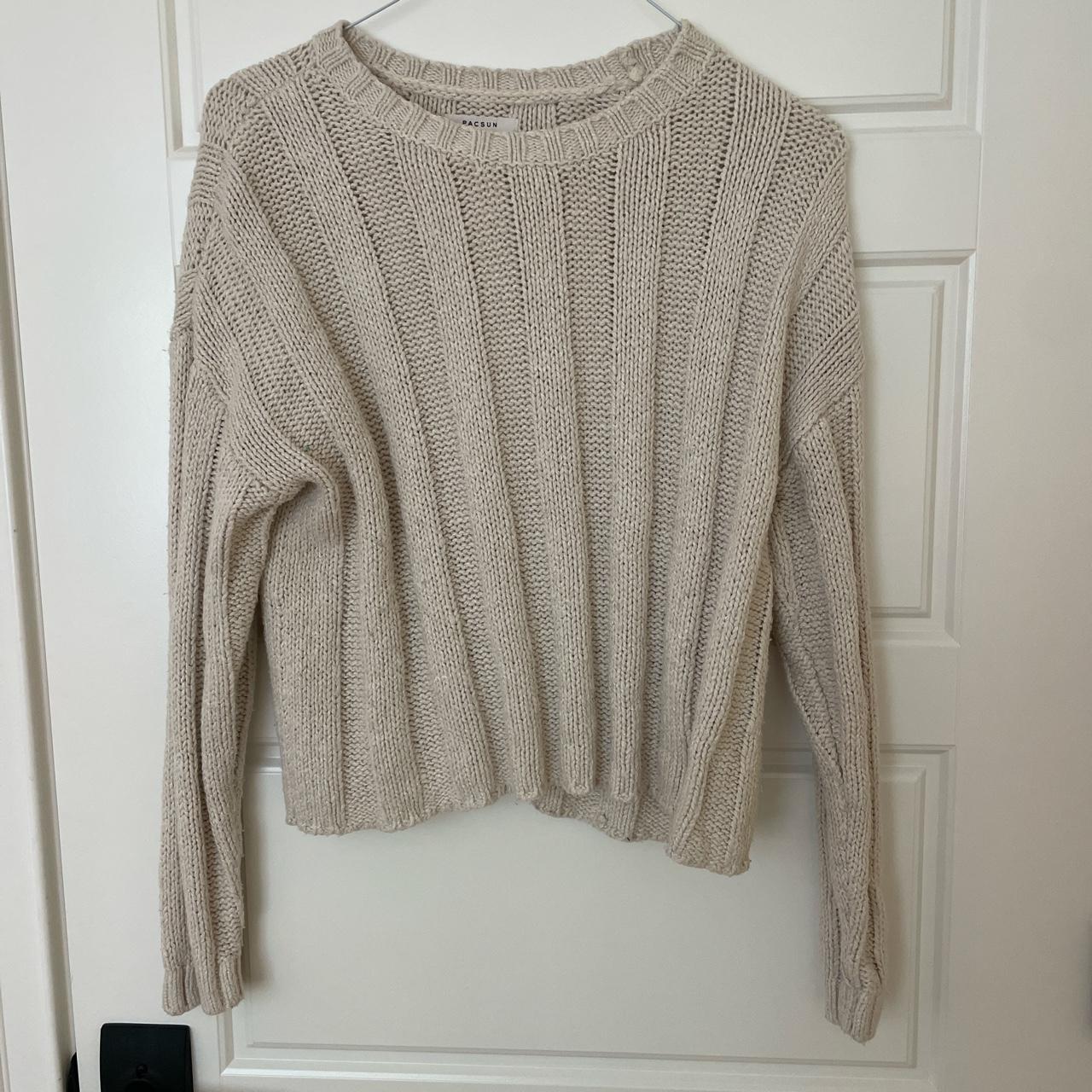 Pacsun white ribbed sweater #pacsun #sweater #cozy... - Depop