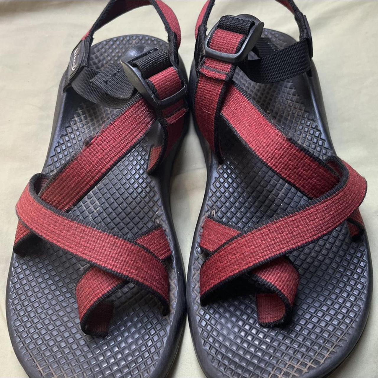 Women’s 7 red chaco’s Feel free to send offers - Depop