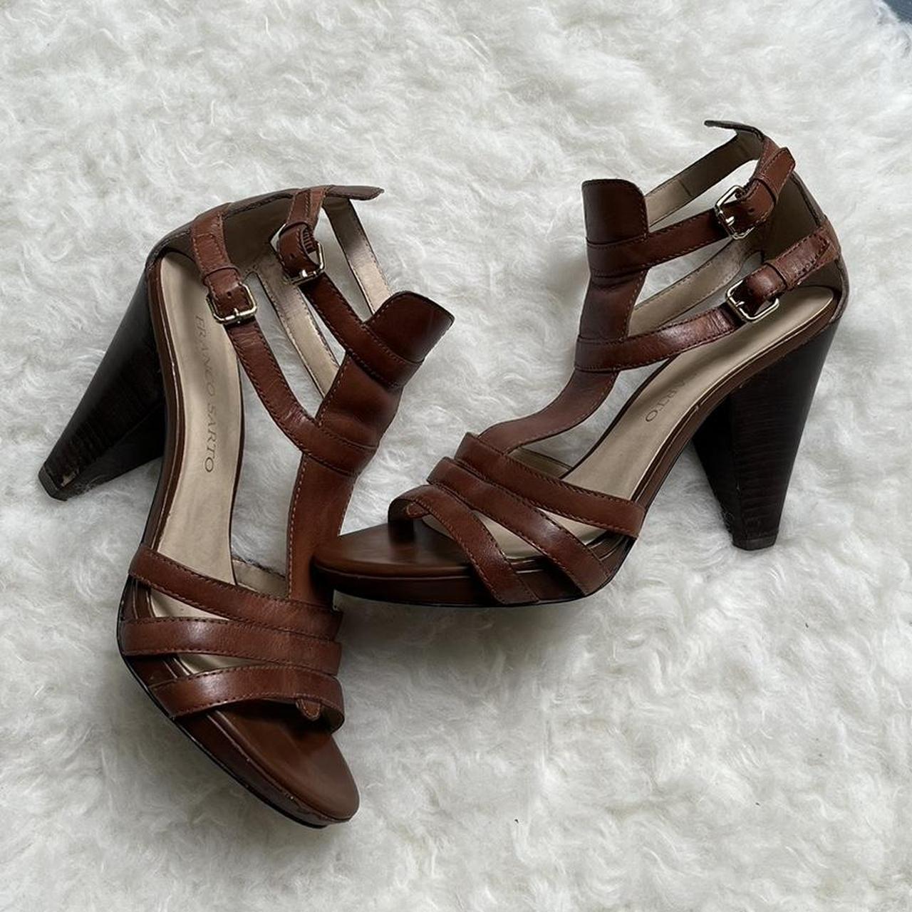 Franco Sarto Double Strap Heels • size 8.5 (fits... - Depop