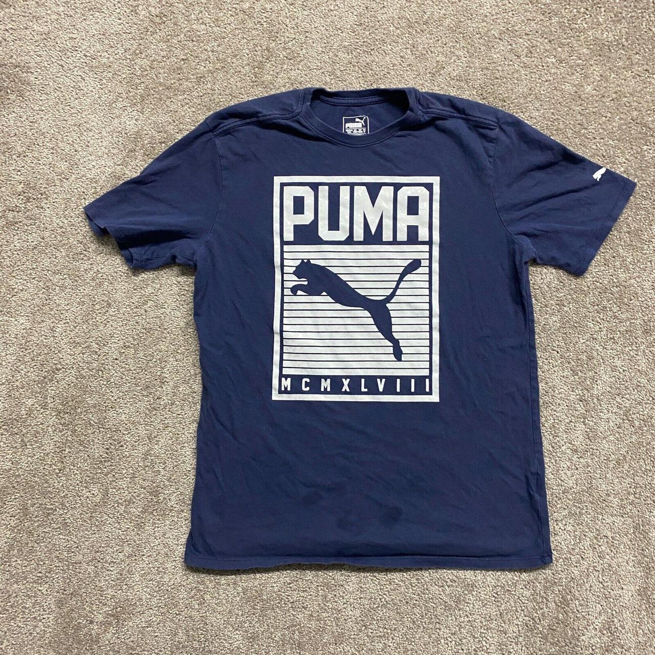 Puma Men's T-Shirt - Blue - M