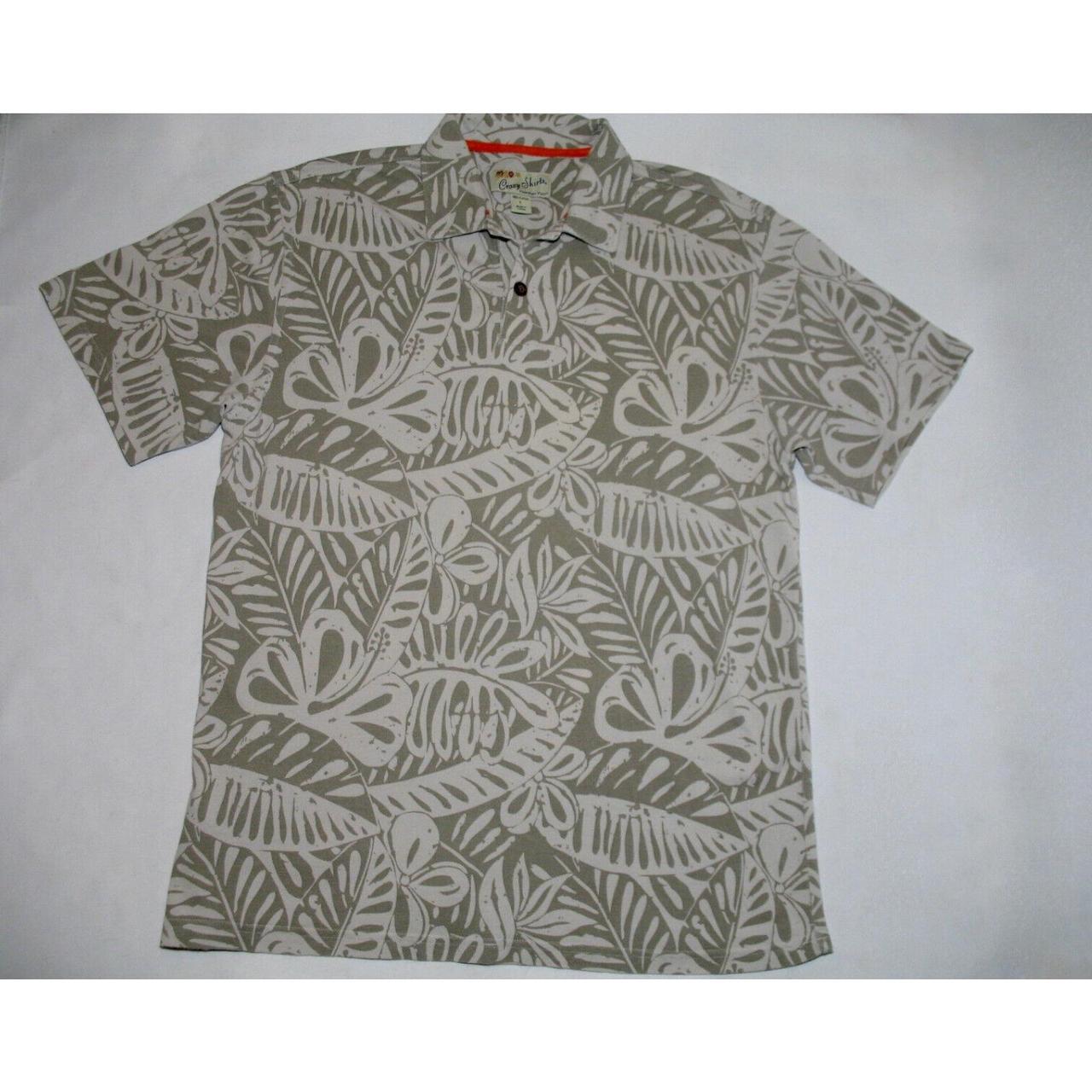 Crazy Shirts Hawaiian Polo Shirt Men's Size Large... - Depop