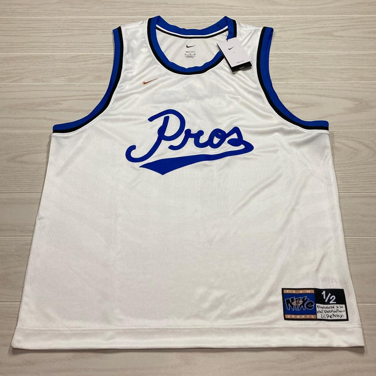 NIKE PROS LIL PENNY 1/2 CENT JERSEY WHITE DA5991 100 - Depop