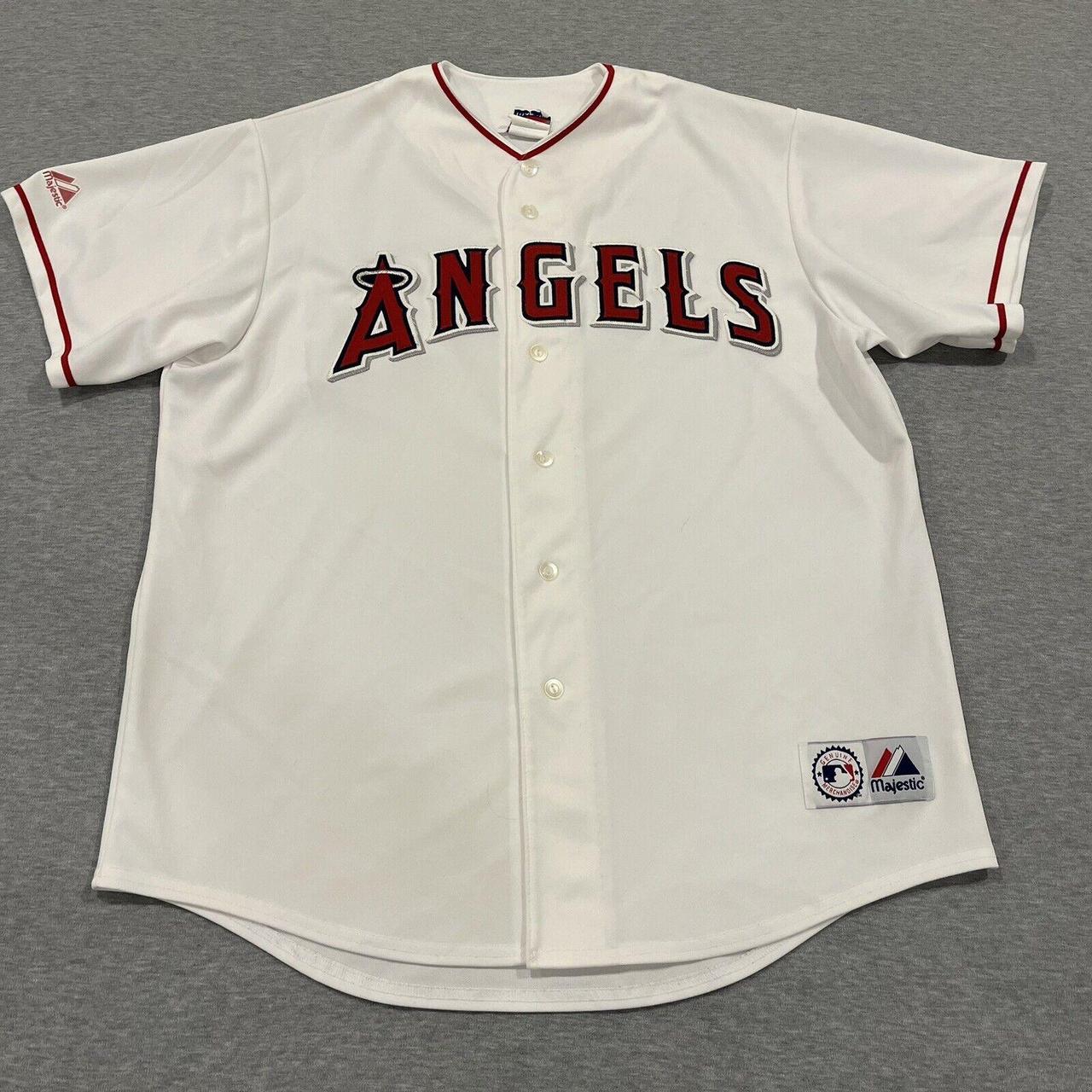 Majestic MLB Anaheim Angels Baseball Jersey blank - Depop