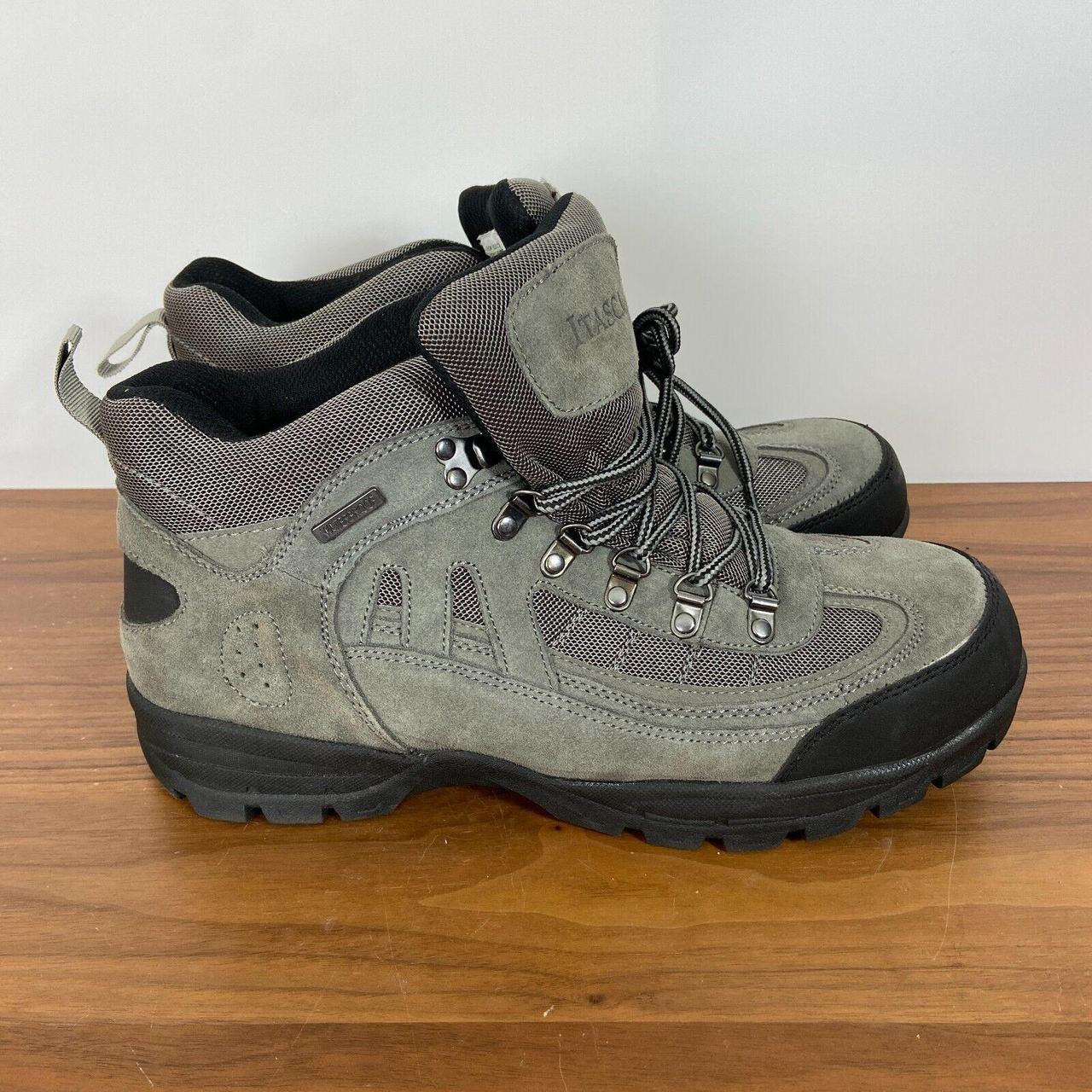 Itasca Men's gray Leather Waterproof Hiking boot... - Depop