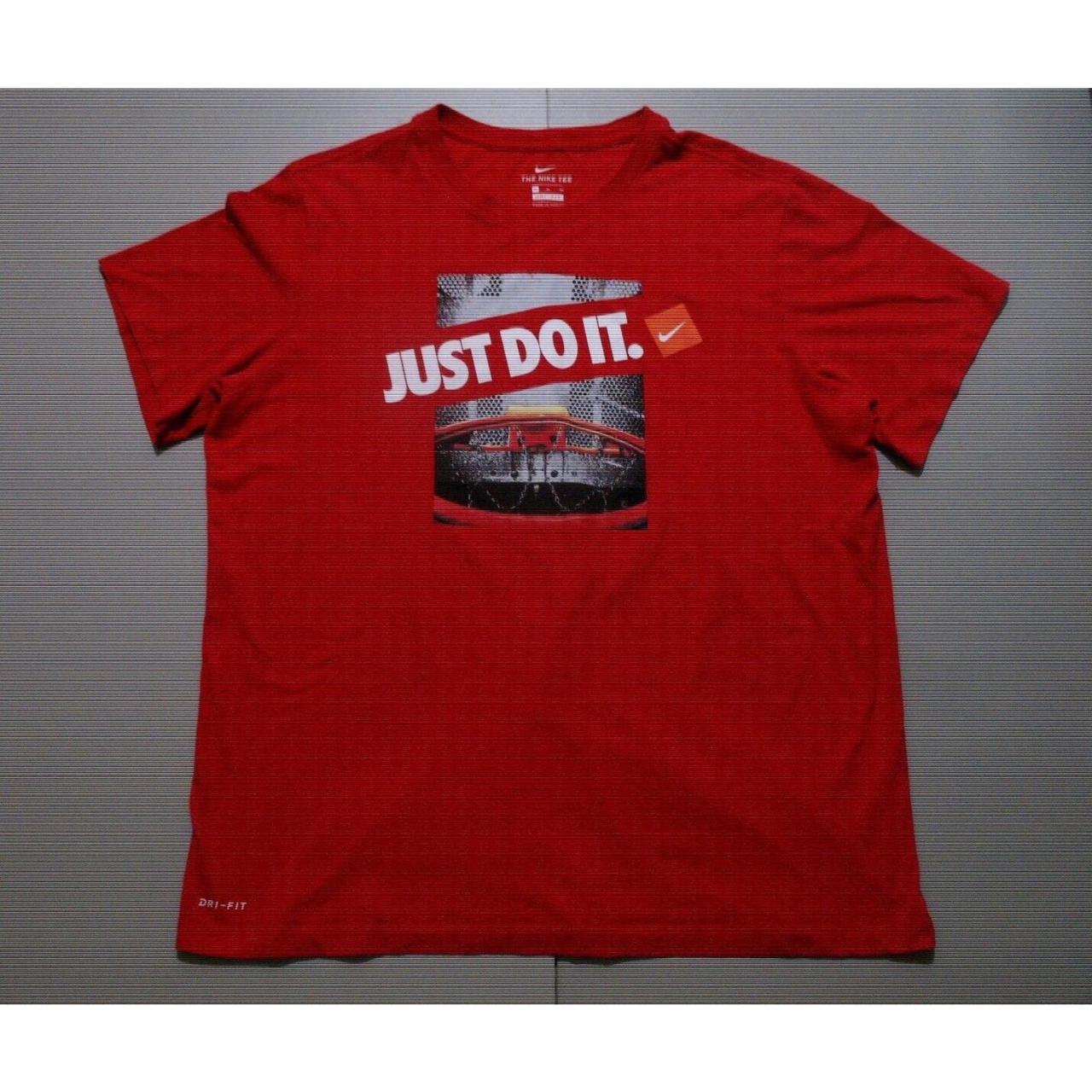 Nike Men's T-Shirt - Red - XL