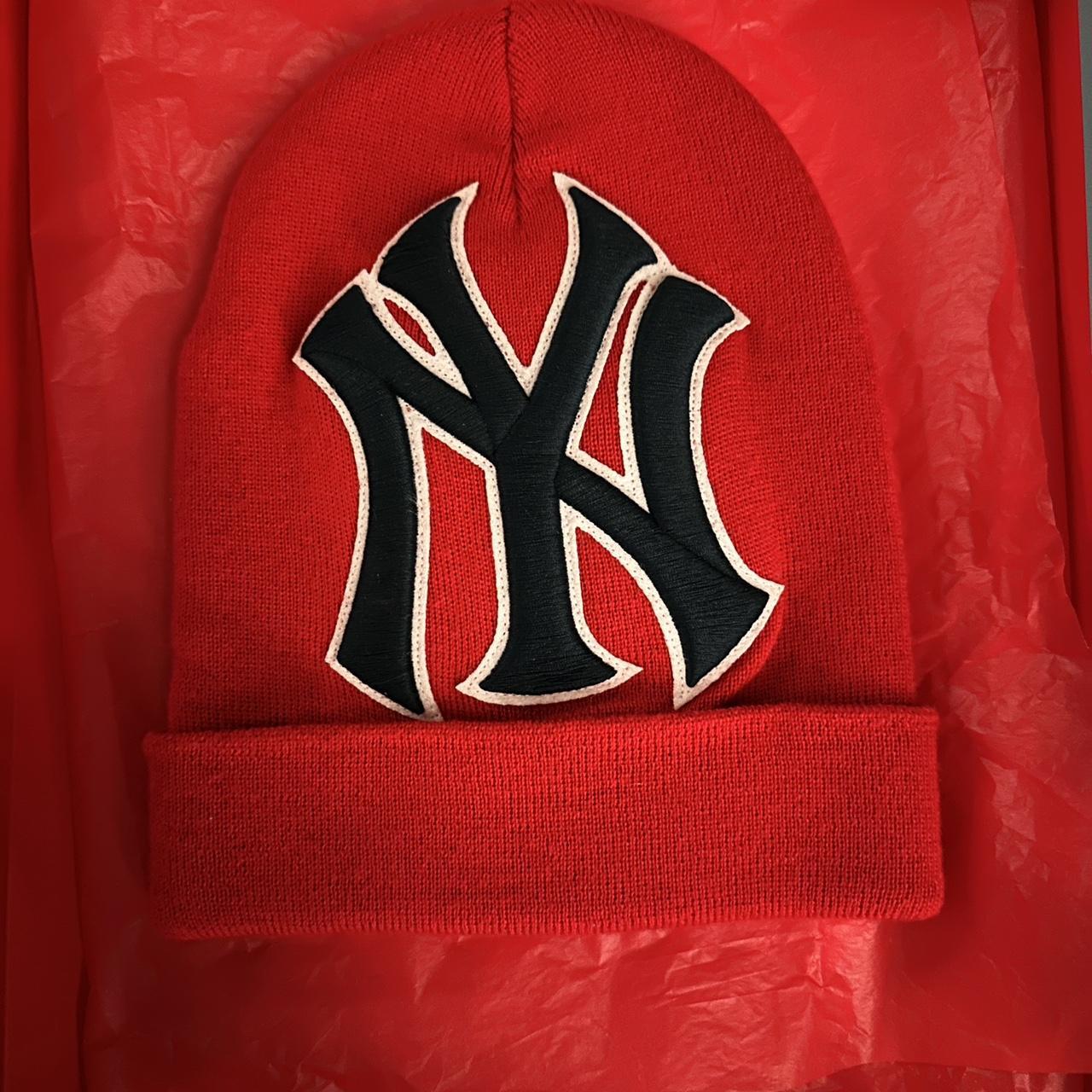 Supreme New York Yankees New Era Box Logo Beanie TEN - Depop