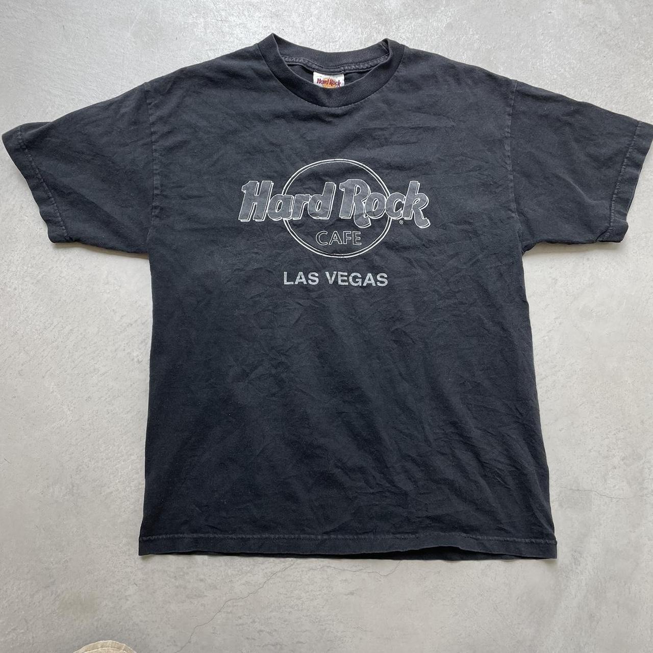 Hard Rock Cafe Mens Black And Grey T Shirt Depop