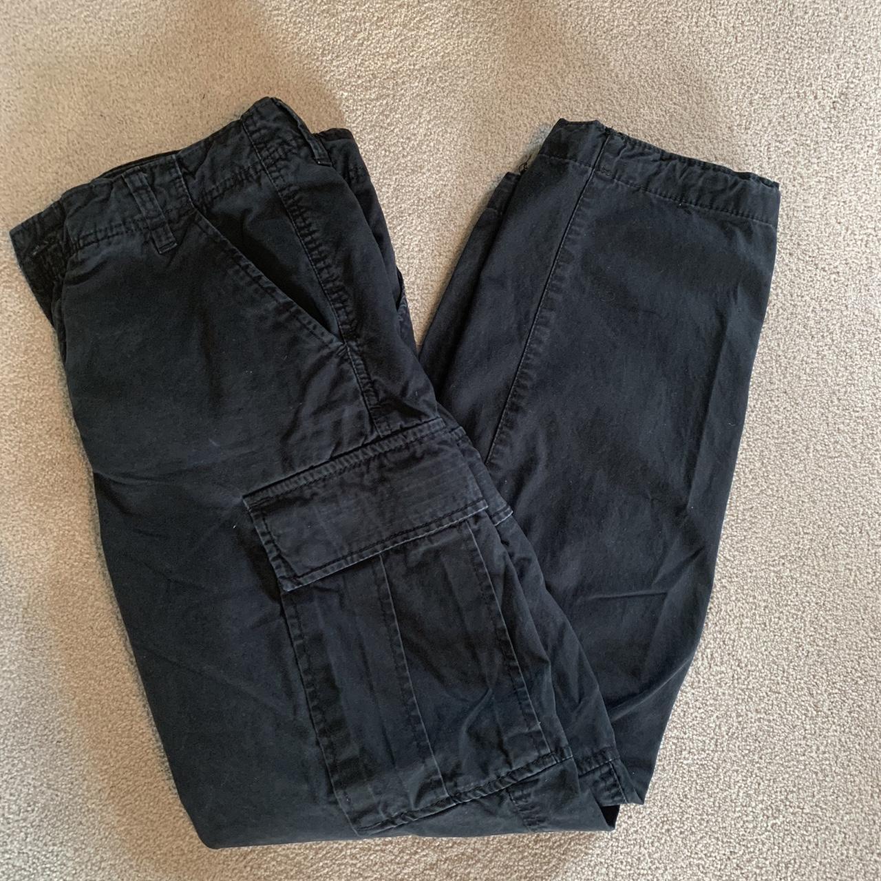 H&M Men's Black Trousers Depop