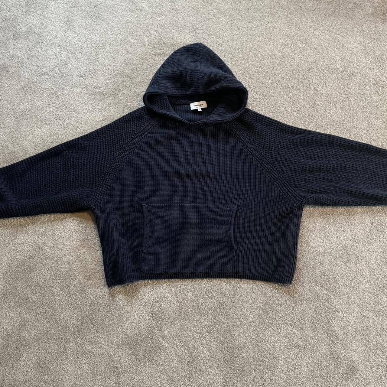 Vwoollo viral star knit hoodie oversized boxy Depop