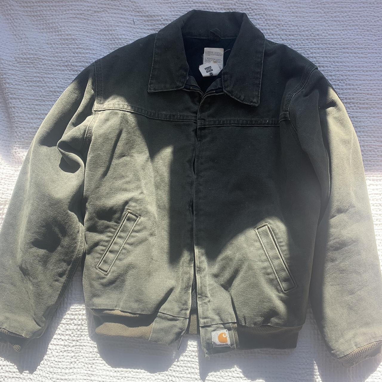 green carhartt jacket. perfect condition. kids size... Depop