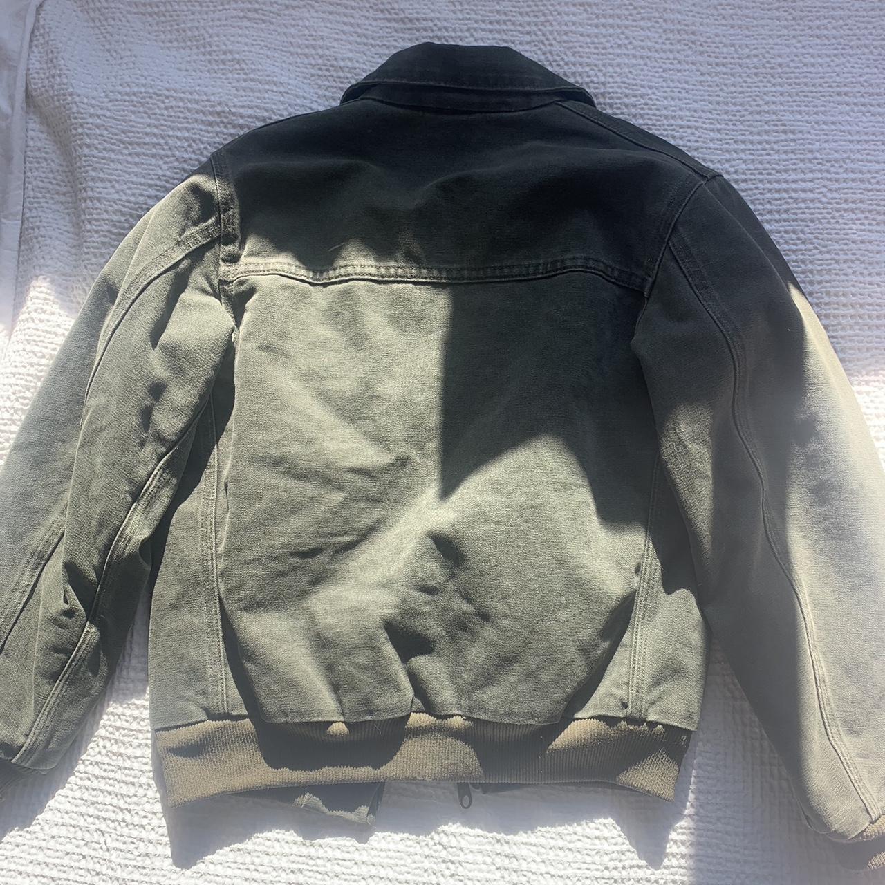 green carhartt jacket. perfect condition. kids size... Depop
