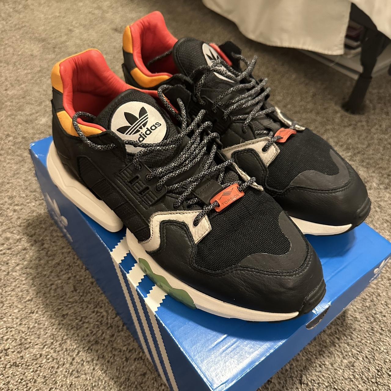 Adidas zx torsion black orange green best sale