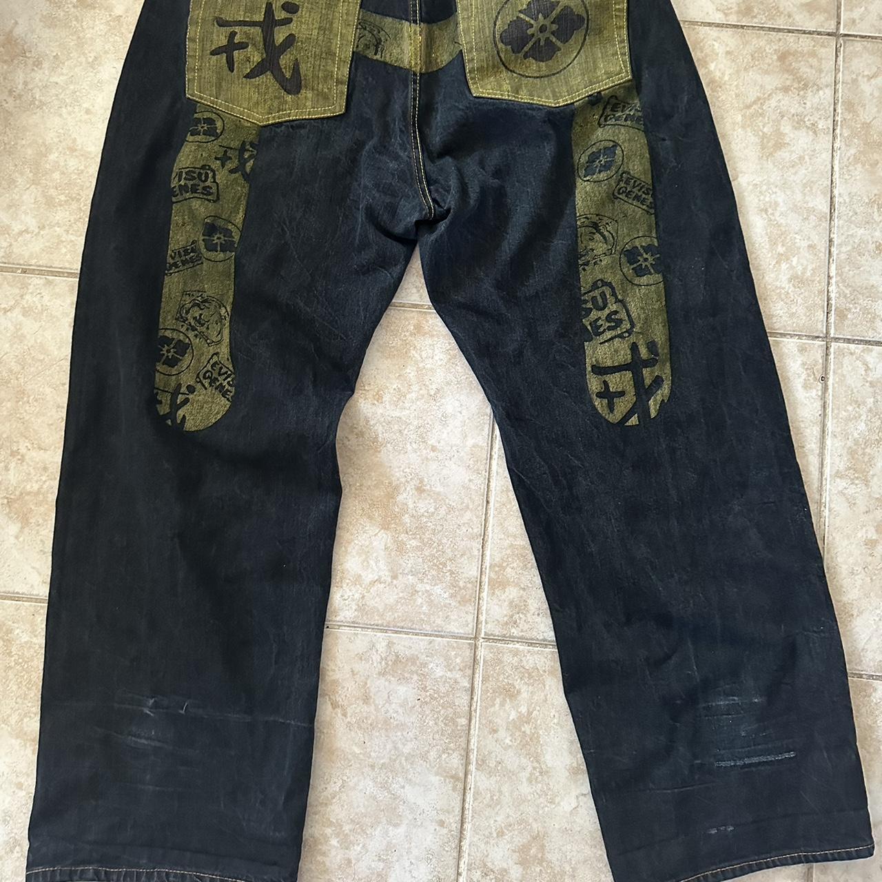 Vintage evisu genes jeans size 47 price negotiable - Depop