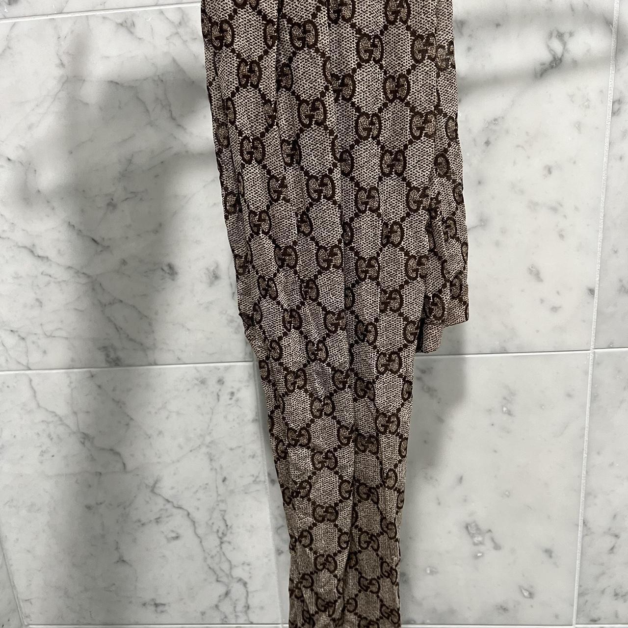 authentic gg pattern gucci tights. originally sold - Depop