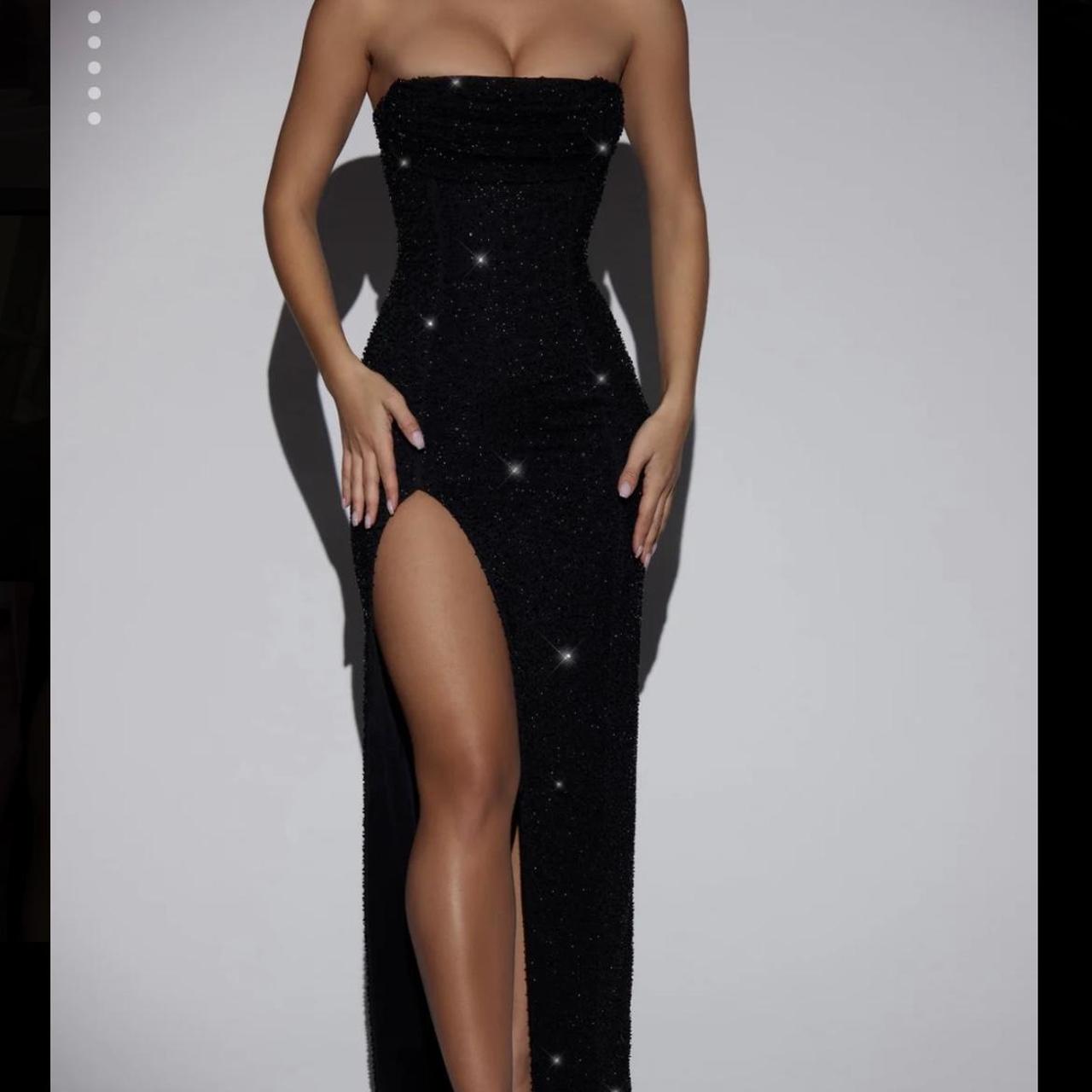 Oh Polly Women's Black Dress Depop