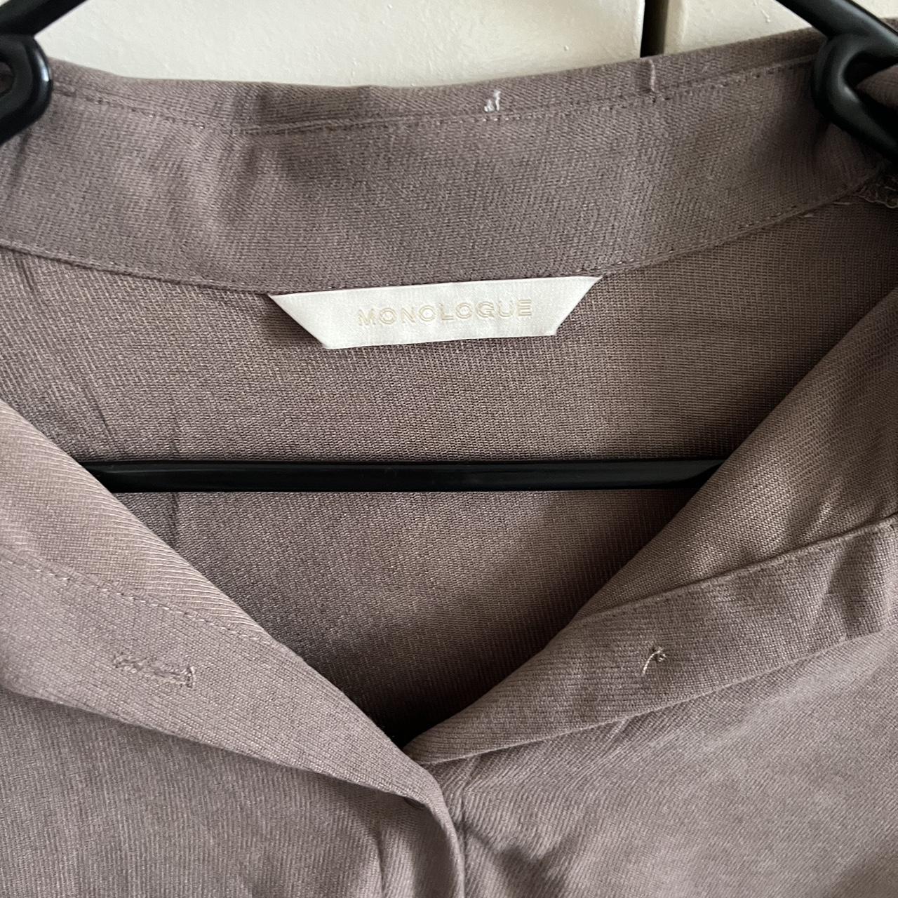 Oversized brown button up shirt. Bought from Korea... Depop