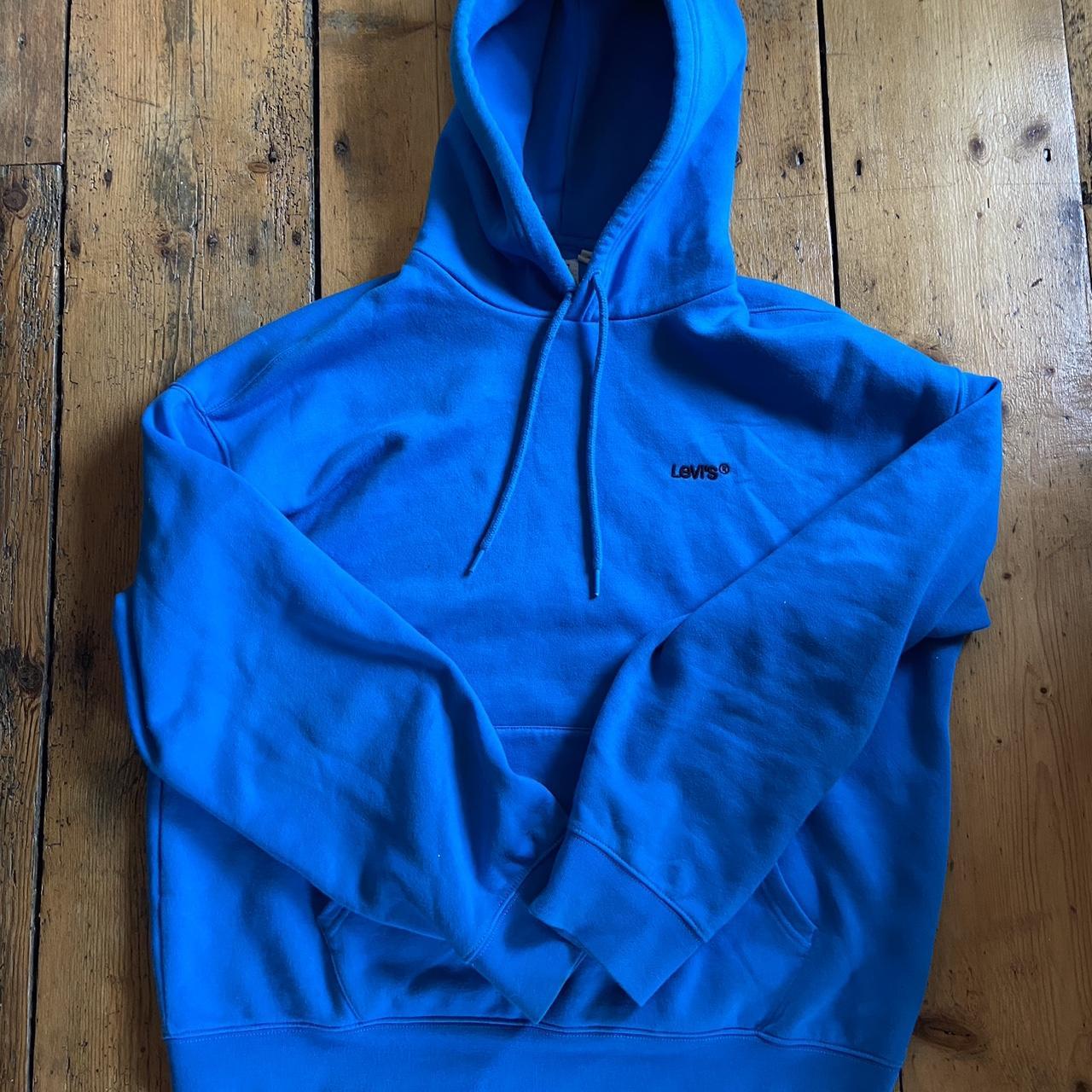 Levi’s light blue hoodie, relaxed fit. Only worn a... - Depop