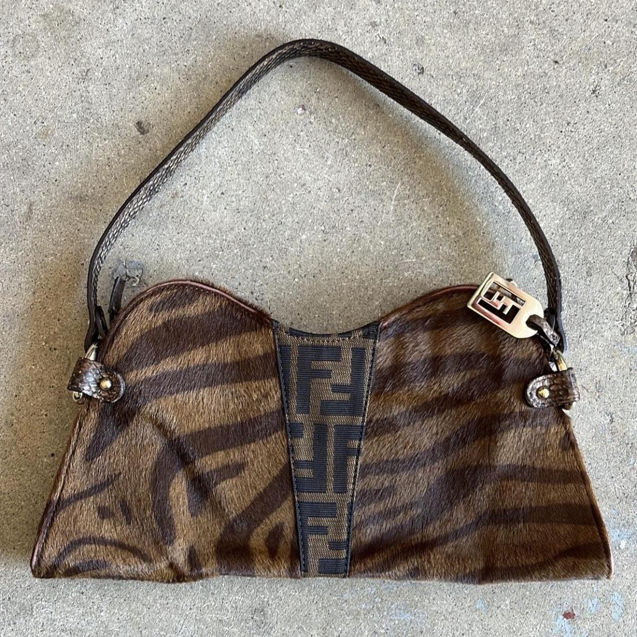 Fendi zebra clearance handbag