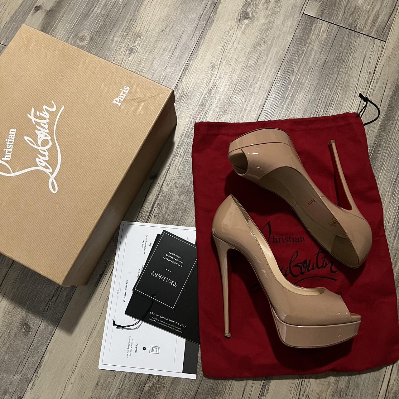 Louboutin boots clearance tradesy