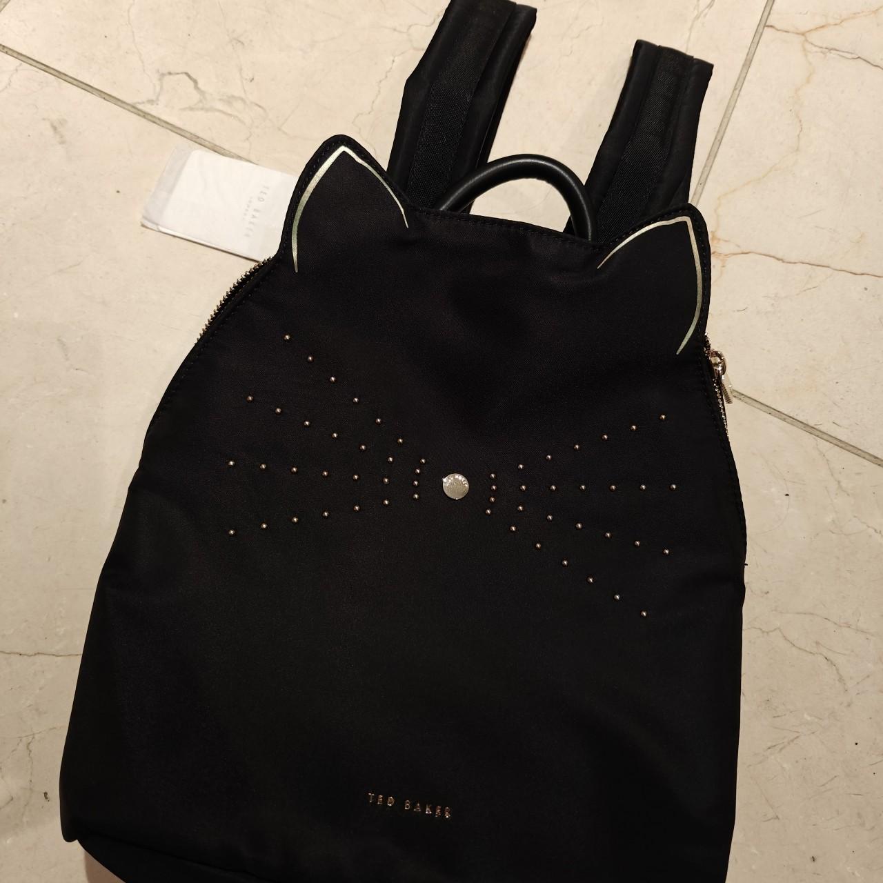 New- TED BAKER BLACK selling NYLON CAT BACPACK