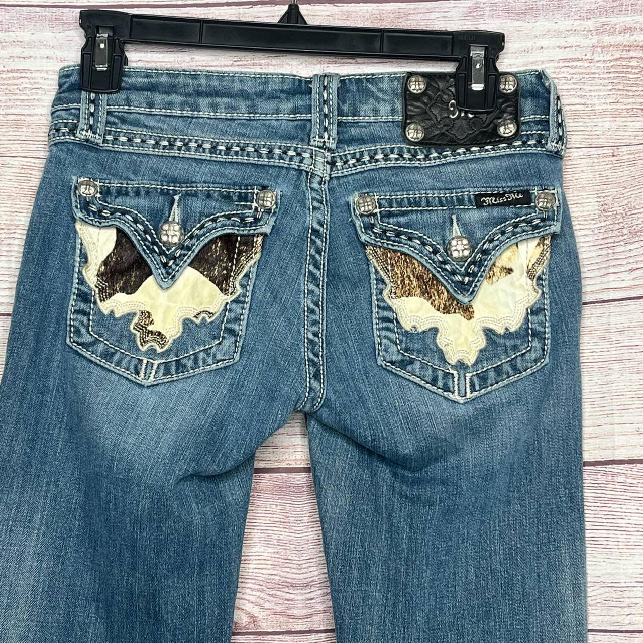 Brand: Miss Me Size: 26 Cowhide Detailing on the... - Depop