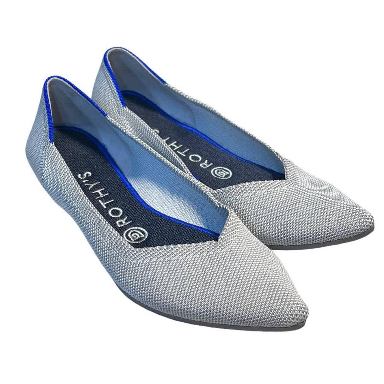 Rothy’s Birdseye Classic Ballet 2024 Flats Round Toe Retired Cloud Grey