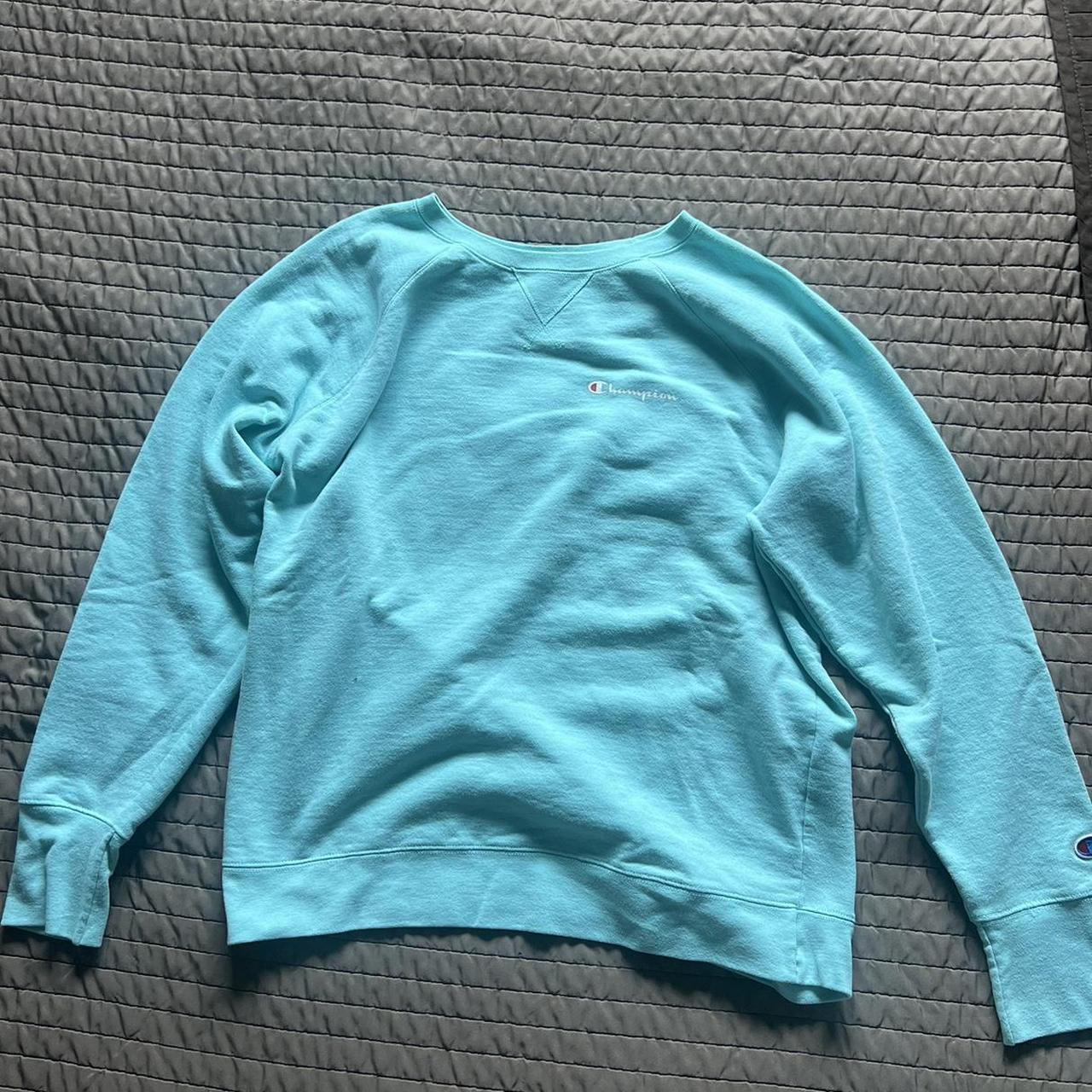 Champion sweater turquoise zara hotsell