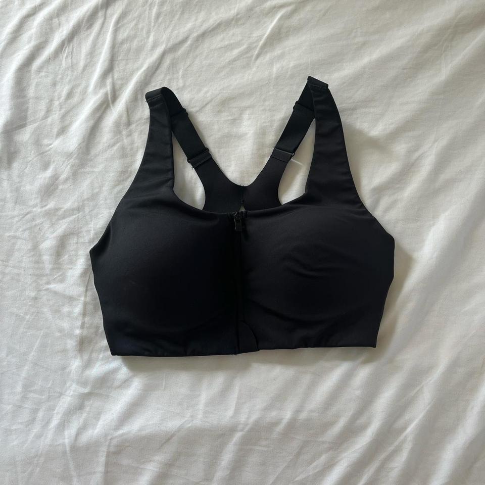 OYSHO zip up sports bra - zip up (with latch) at the - Depop