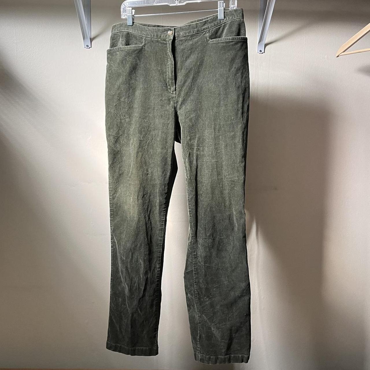 Jones sport stretch green corduroy pants Mid rise,... - Depop