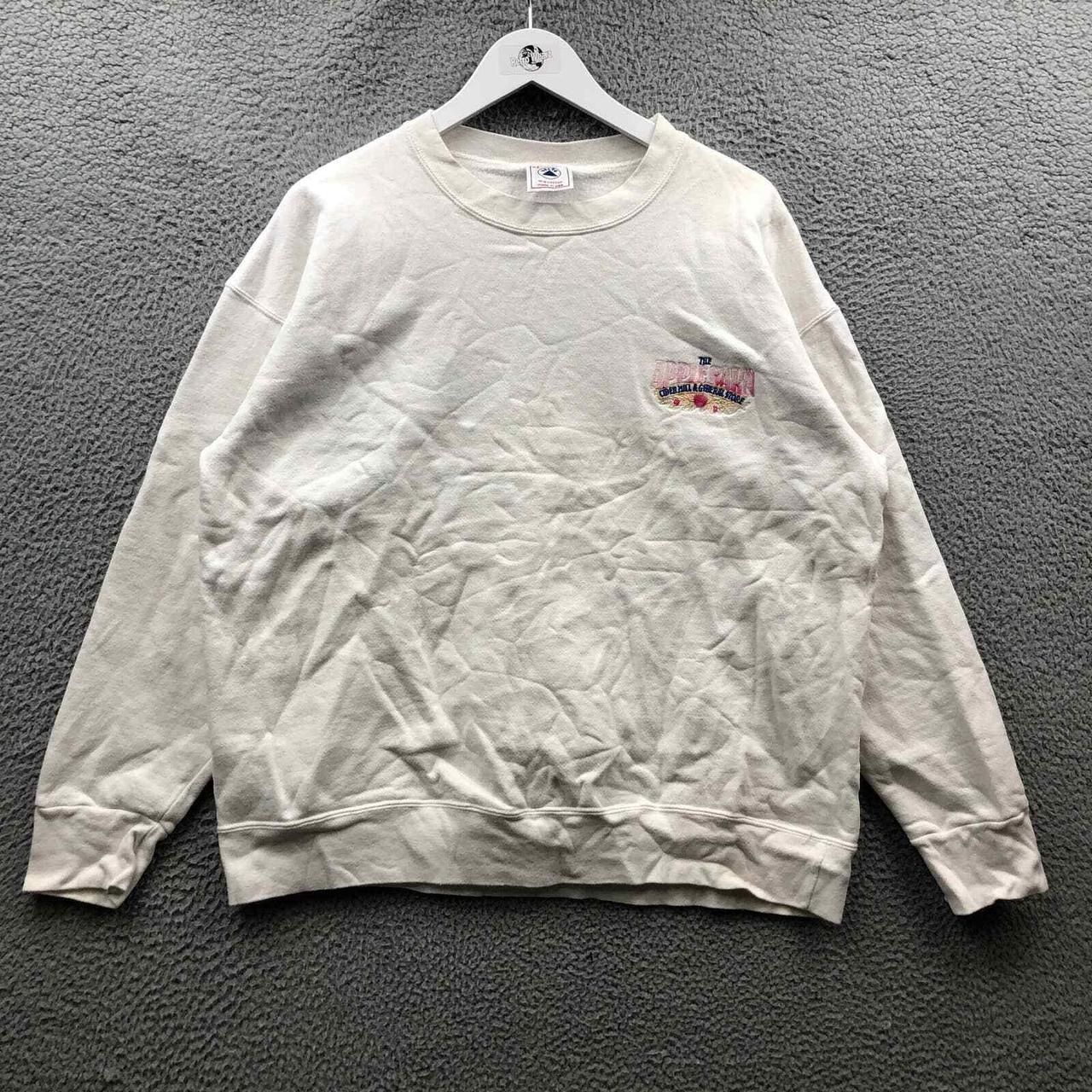 Vintage 90s The Apple Barn Sweatshirt Men's XL Long... - Depop