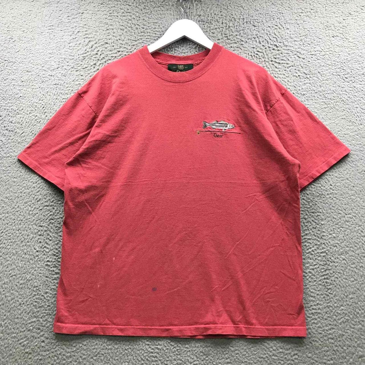 Orvis Men's Red T-shirt | Depop