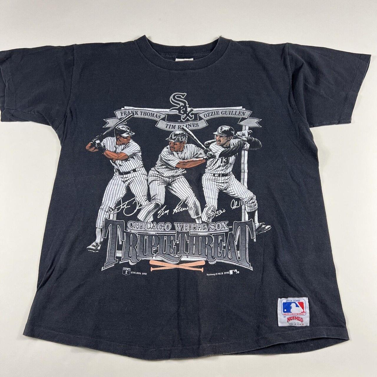 1992 Chicago White Sox Triple Threat MLB Baseball Shirt