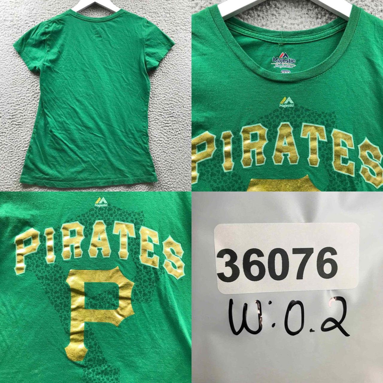 Majestic, Tops, Majesticfan Fashion Ladies Pittsburgh Pirates Short  Sleeve Shirt Size Large