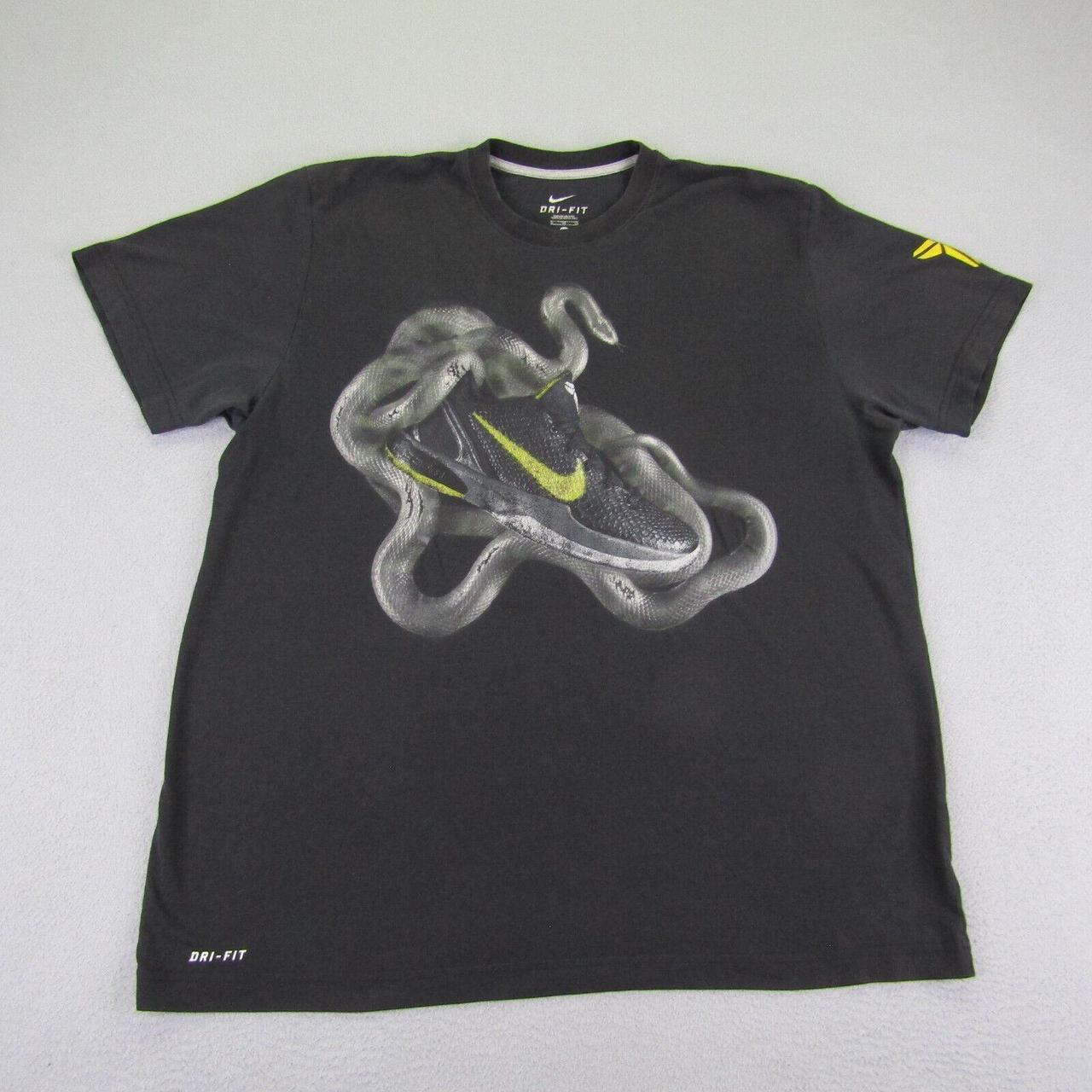 Nike Kobe Bryant Black Mamba T-Shirt Black Dri-Fit Size XXL
