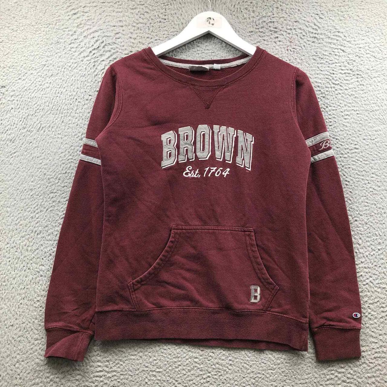 cleveland browns crewneck sweatshirt brown / - Depop