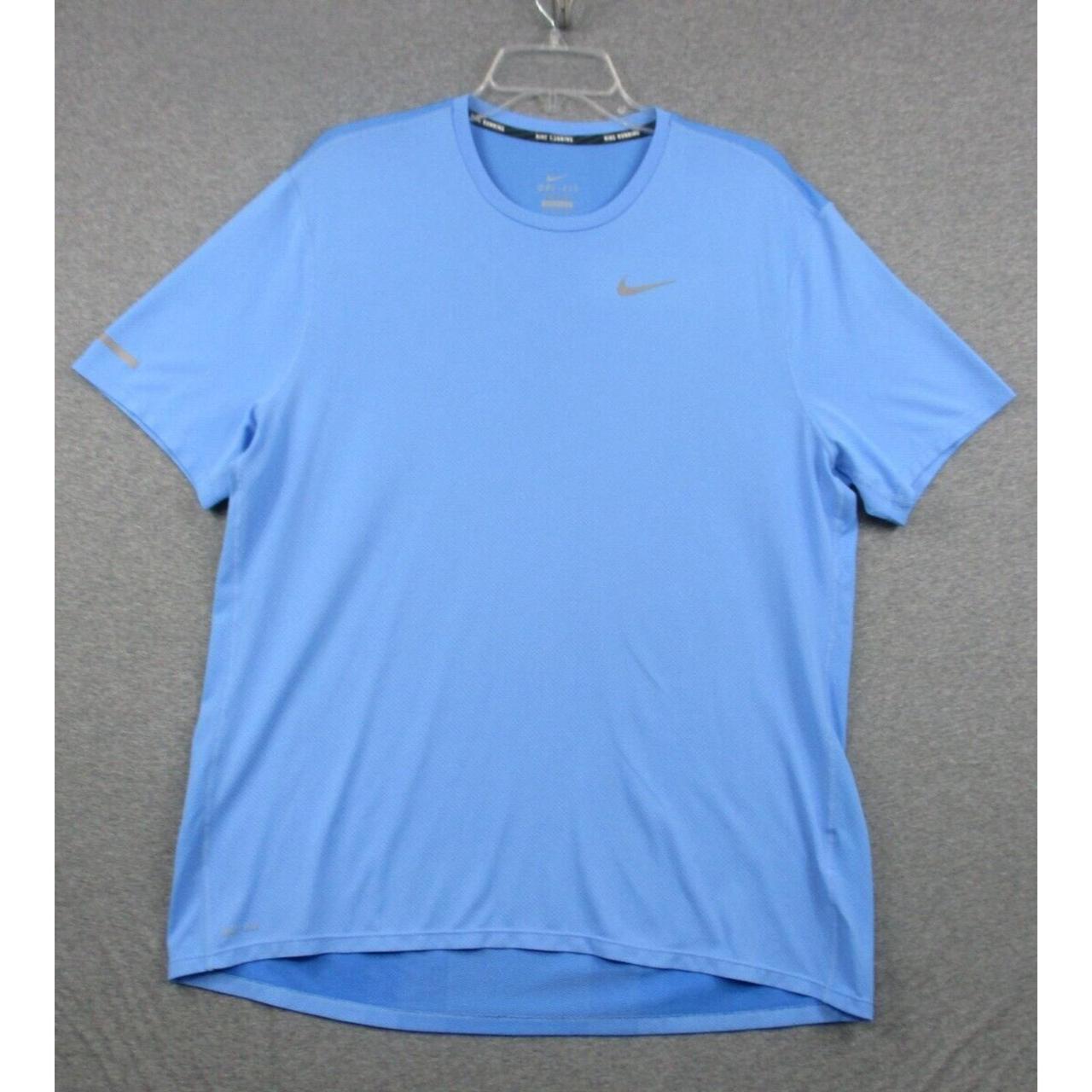 Nike Men's T-Shirt - Blue - XXXL