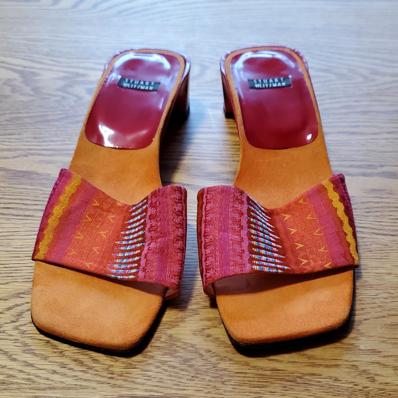 Stuart weitzman deals orange sandals