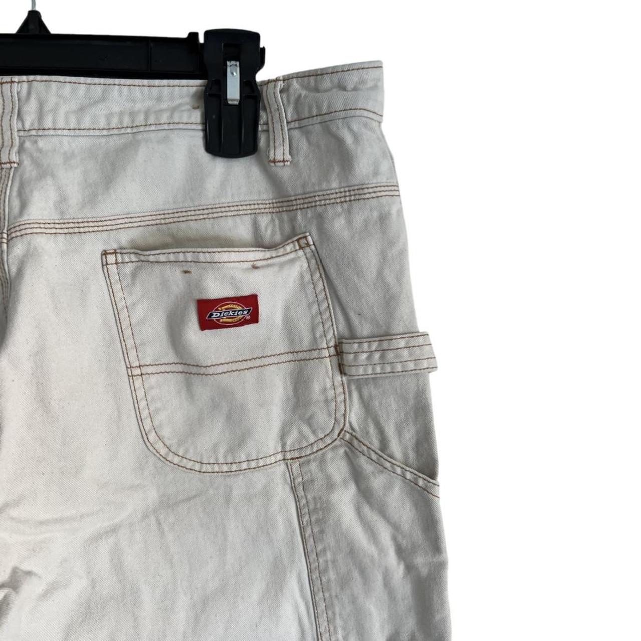 dickie’s creamcolored cargo pants!! barely worn! Depop