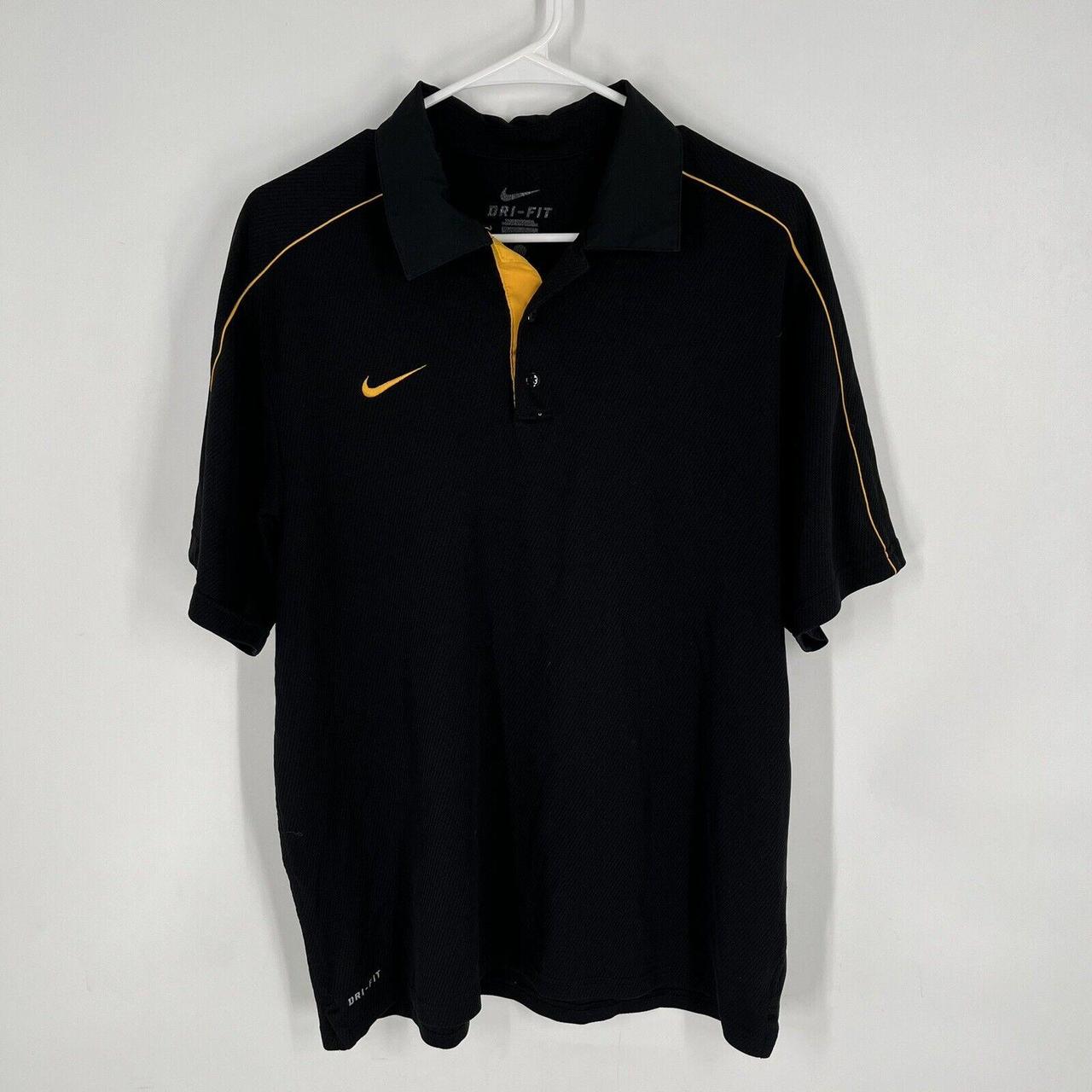 Nike Men's Black Poloshirts Depop