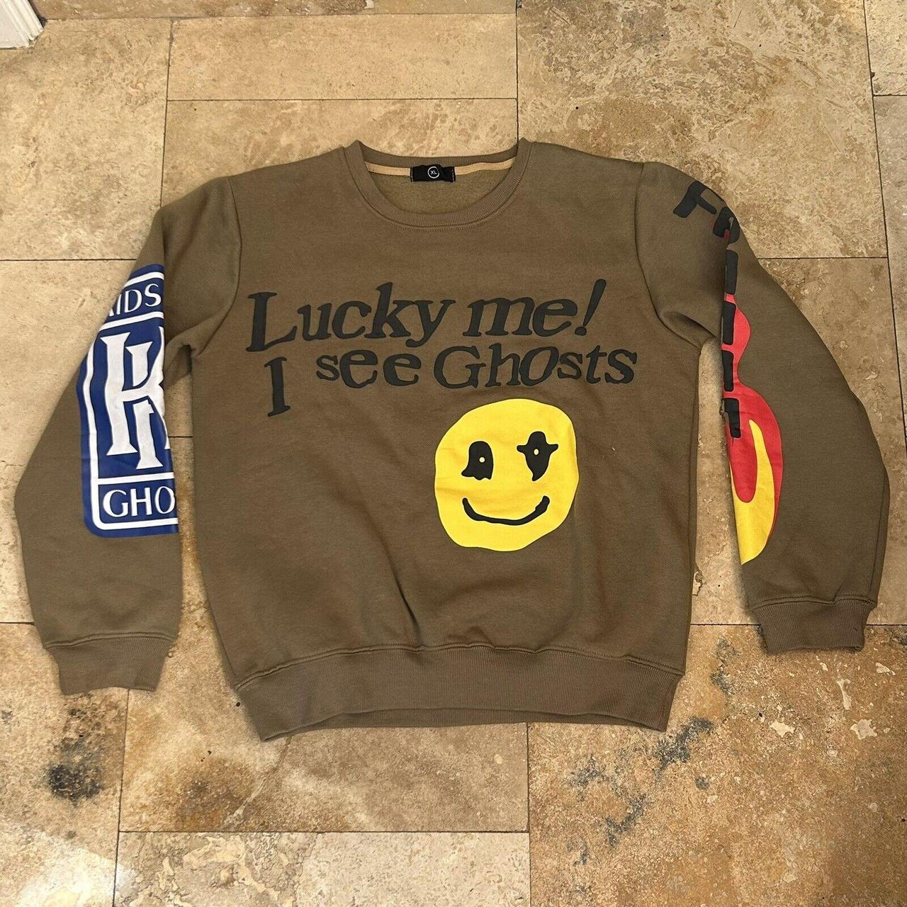 Kids See Ghost Camp Flog Gnaw Crew Neck Pull Over... - Depop