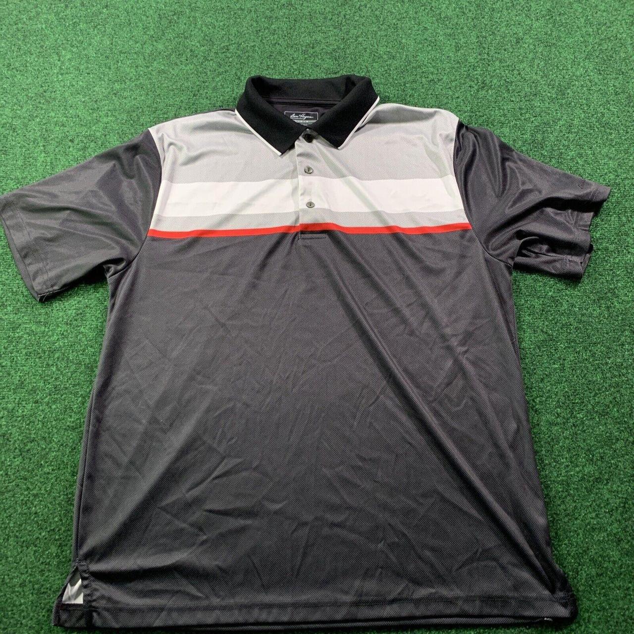 Ben Hogan Polo Shirt Men Size L Black Striped Golf... - Depop