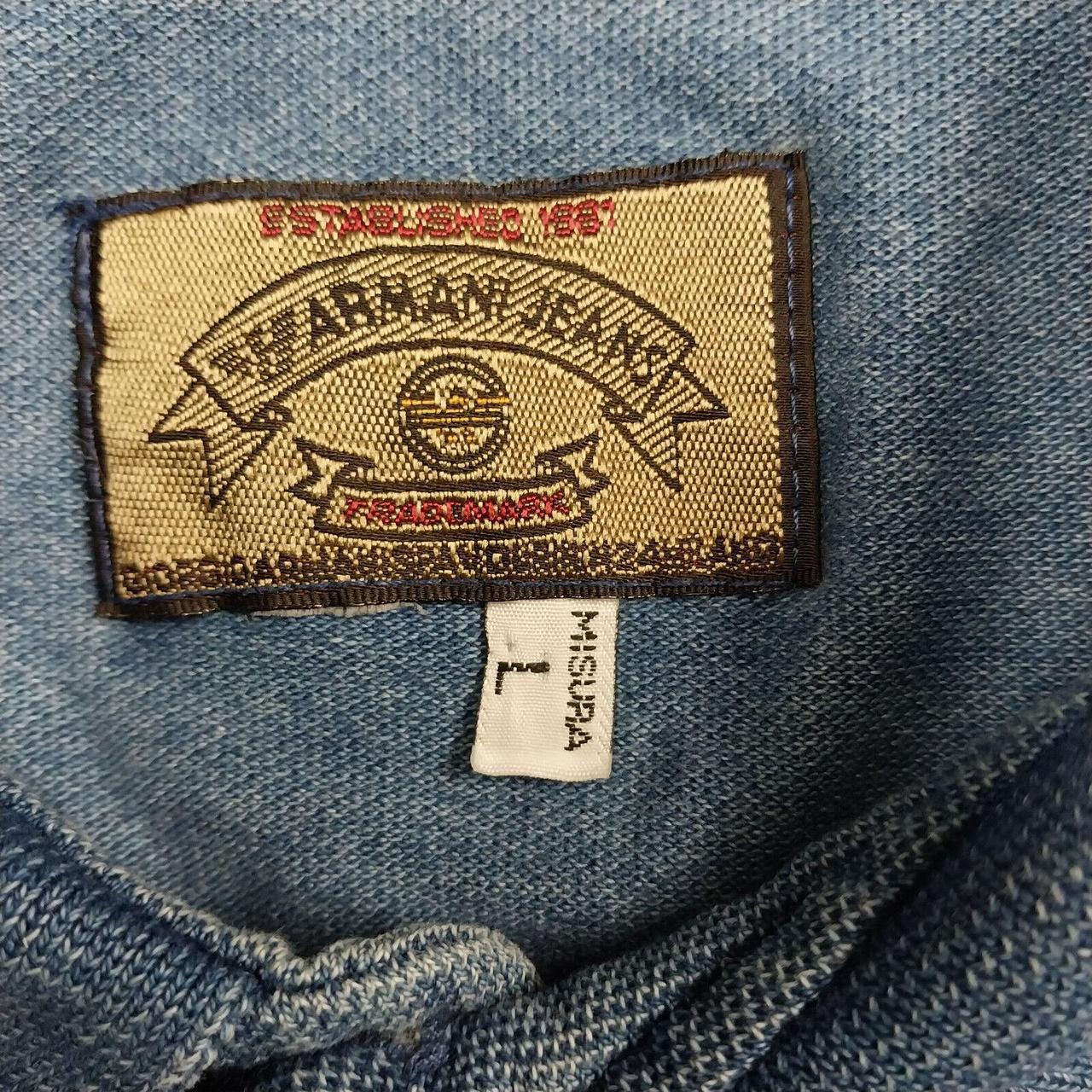 VTG Vintage Armani Jeans Mens Large Blue Short... - Depop